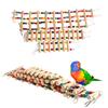 18cm Birds Swing Wooden Bridge Ladder Climb Cockatiel Parakeet Budgie Parrot Bird Toy Pet Supplies