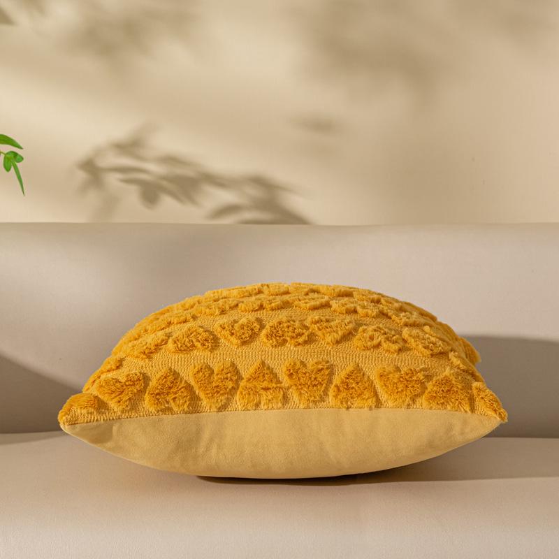 Уютная плюшевая подушка на осень и зиму - современный простой дизайн для дивана или гостиной