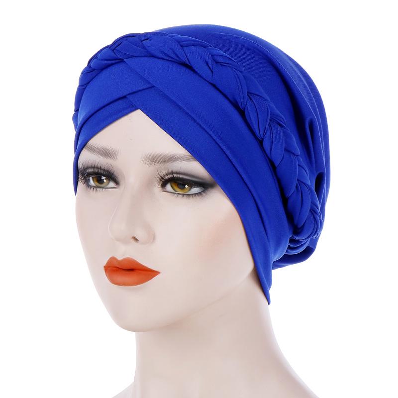1pc Solid Color Women Multi-Purpose Headband for All Seasons,Two Strands of Mulberry Silk Braid Headscarf for Outdoor Activities