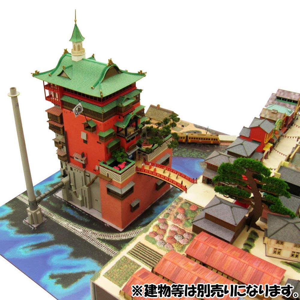 Sankei Studio Ghibli Series Унесенные призраками Таинственный город Диорама Бумажная поделка 1/150 MK07-32