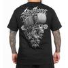 Sullen Men's Rosecrans International Bro Day Graphic Tee Bohemian Style Skull Roses Tattoo Design Regular Fit Short Sleeve