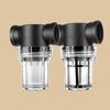 Сетчатый inline фильтр-грязеуловитель для воды 40/100/200 Mesh, прозрачный пластик, резьбовое соединение 1/2" 3/4" 1", фильтр для полива сада, высокая пропускная способность