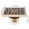 Antique Bathroom Waste Drain Brass Strainer Cover Grate Antique Floor Drain  Home