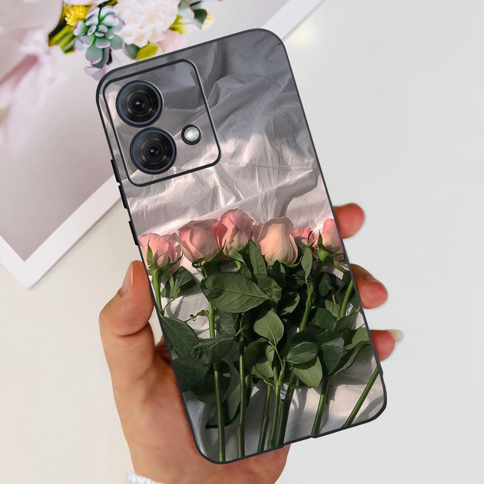 For Motorola Moto G84 G54 5G Case Fashion Flower Butterfly Shockproof Silicone Soft Slim Back Cover For Motorola Moto G14 Bumper