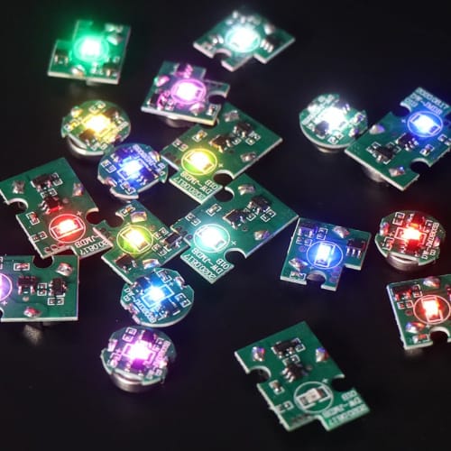 ZOS.UZYAKO Miniature Chip LED Unit, Magnetic Controlled, for Gundam Model Kits, MG, HG, RG, Modification Parts Set, LED Plastic Model Figures (7 Alter