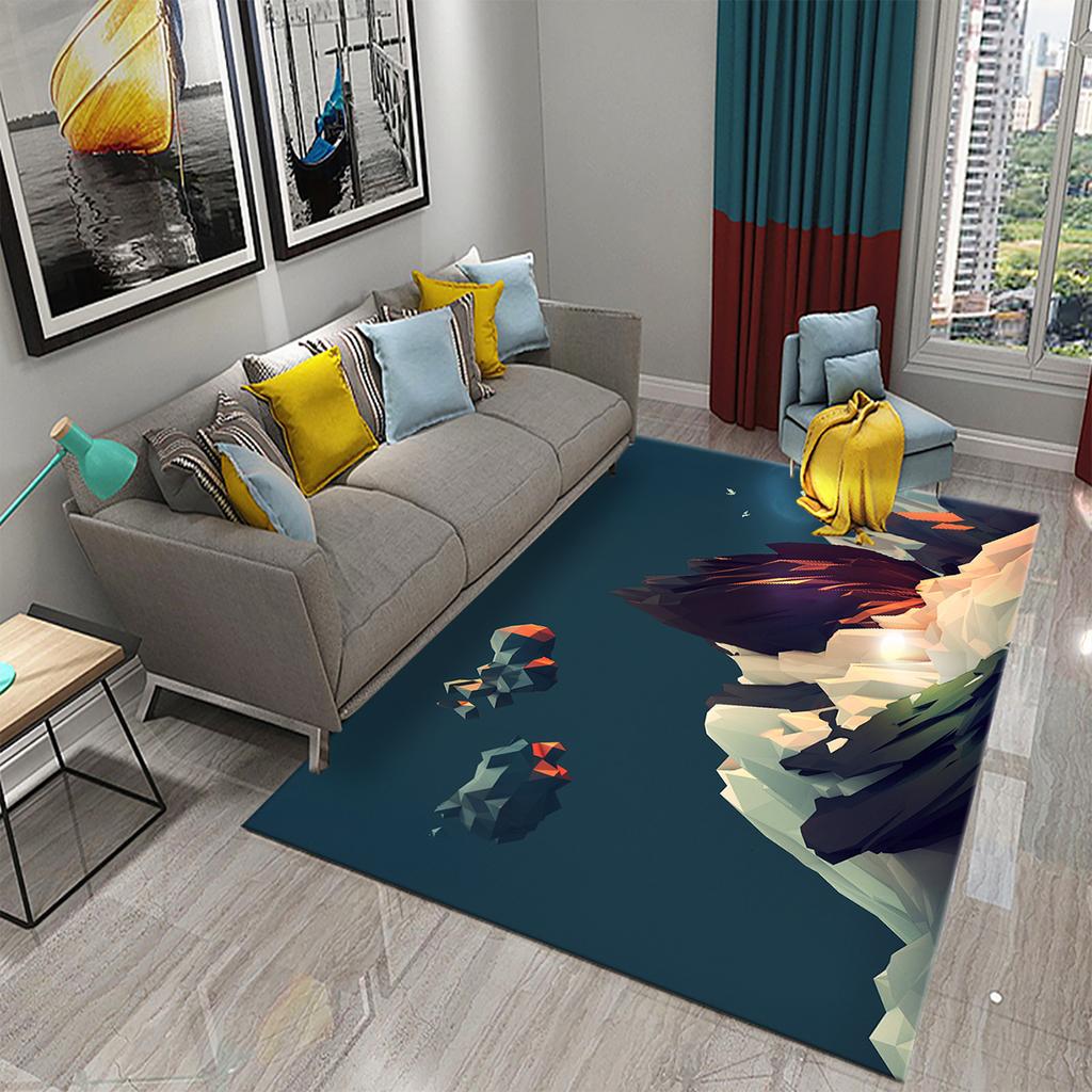Ковер с радужной геометрией, красочный ковер для взрослых-подростков, современные абстрактные геометрические художественные коврики, декор для спальни, гостиной, напольный коврик