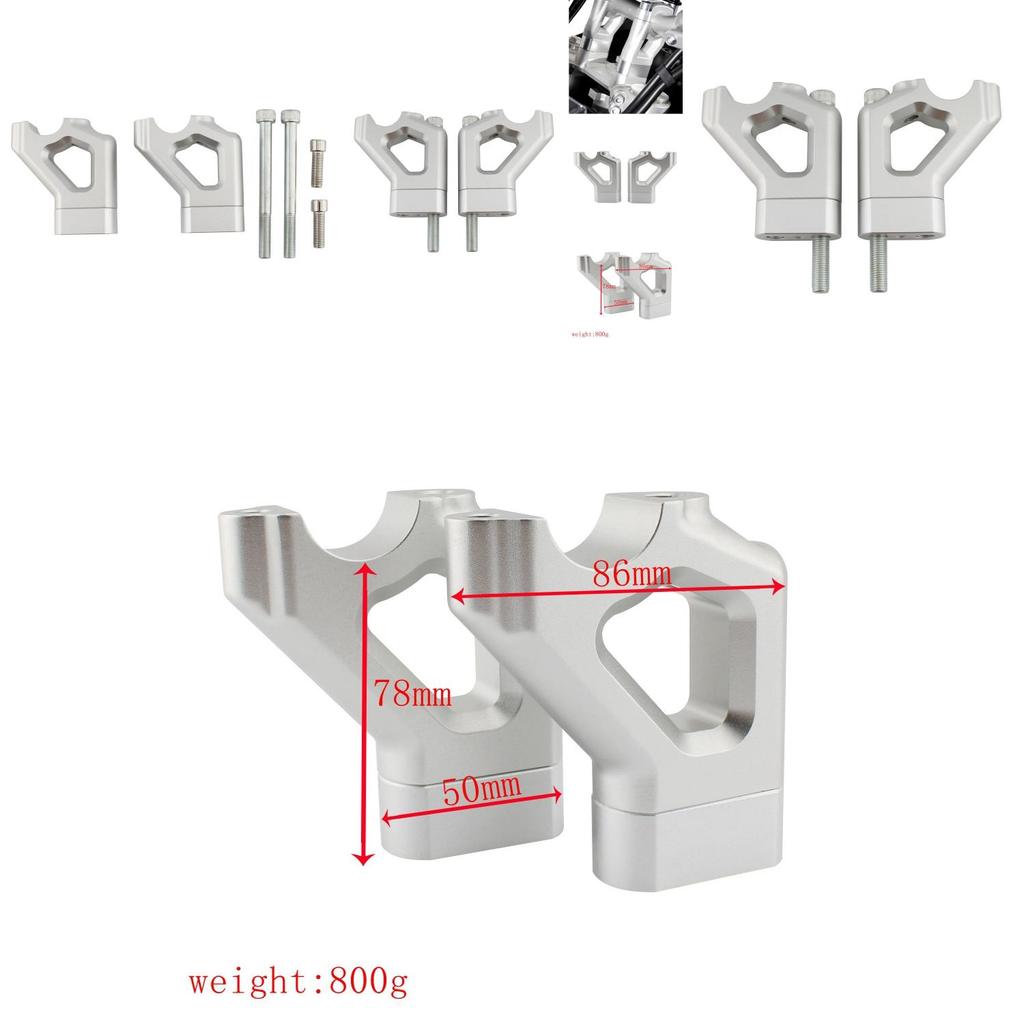 Premium Handlebar Relocation Risers For Triumph Tiger 900 850 And Explorer 1200 Xrx