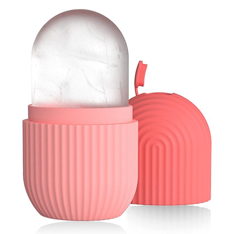 Ice Roller for Face Silicone Face Lifting Contouring Tools Ice Cube Roller Neck Eye Facial Massager Beauty Skin Care Reusable