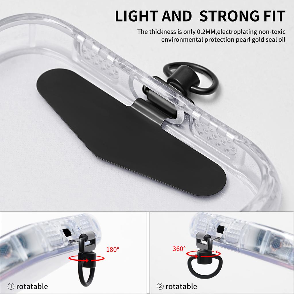 Металлический язычок для крепления телефона, ремешок-шнурок для телефона, патч с вращающейся на 360 градусов пряжкой