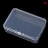 Пылезащитный прочный прочный футляр для хранения ювелирных изделий, мини-пластиковая коробка, прямоугольная коробка, полупрозрачная коробка, упаковочная коробка, коробка для хранения