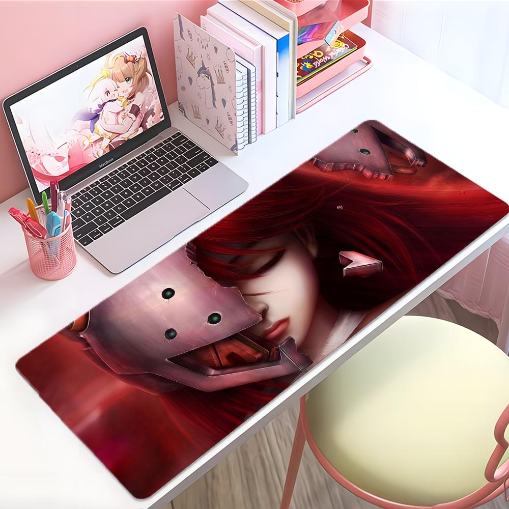 Sad Emotional Anime Eelfen Lied Mouse Pad Large Thick Desk Pad Stitched Edges Gaming Mouse Mat For Pc