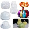 1-3pcs 3D Pumpkin Candle Mold Halloween Resin Casting Silicone Mold for DIY Aromatherapy Candles Wax Plaster Polymer Clay Decor