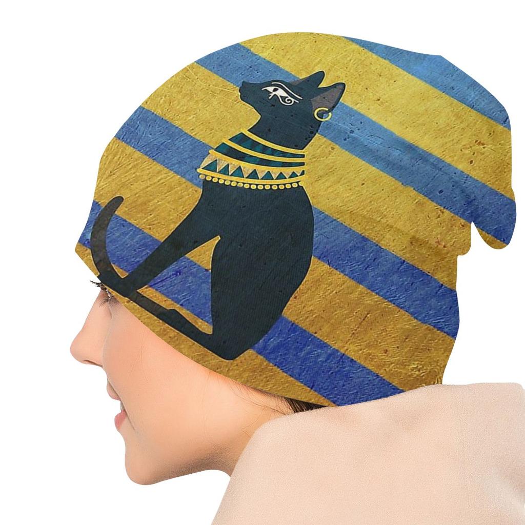Шапки с кошачьим унисексом, зимние теплые шапки-бини, египетские анубисские черепа, лыжная шапка, мягкий чехол на голову
