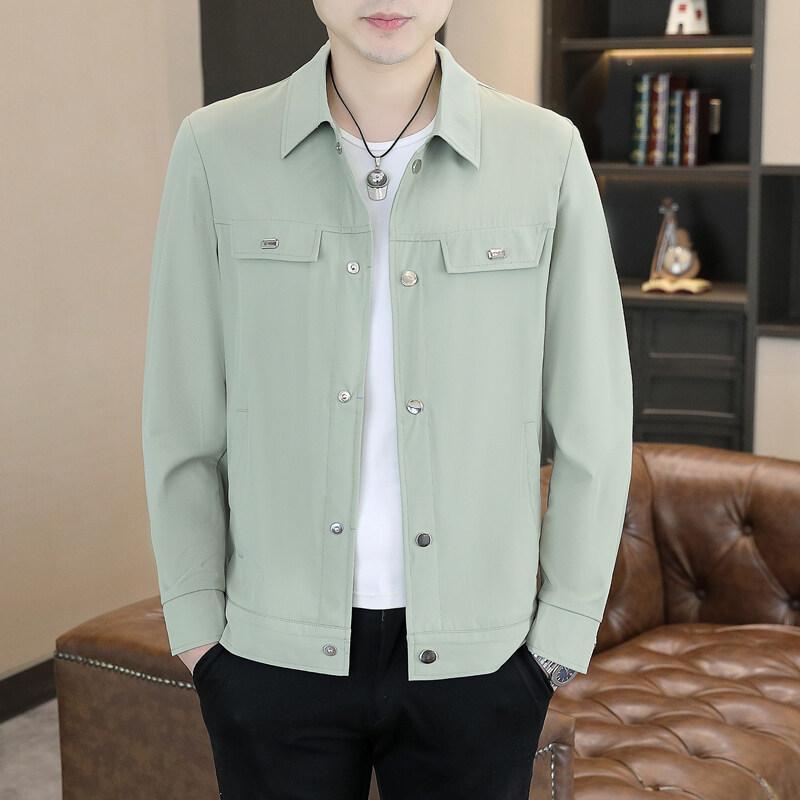 Новая легкая и тонкая куртка из ледяного шелка мужская одежда от солнца executive jacket business casual мужской топ