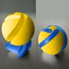 3D Printing Decompression Toys Three- Balls Push-Pull Toys