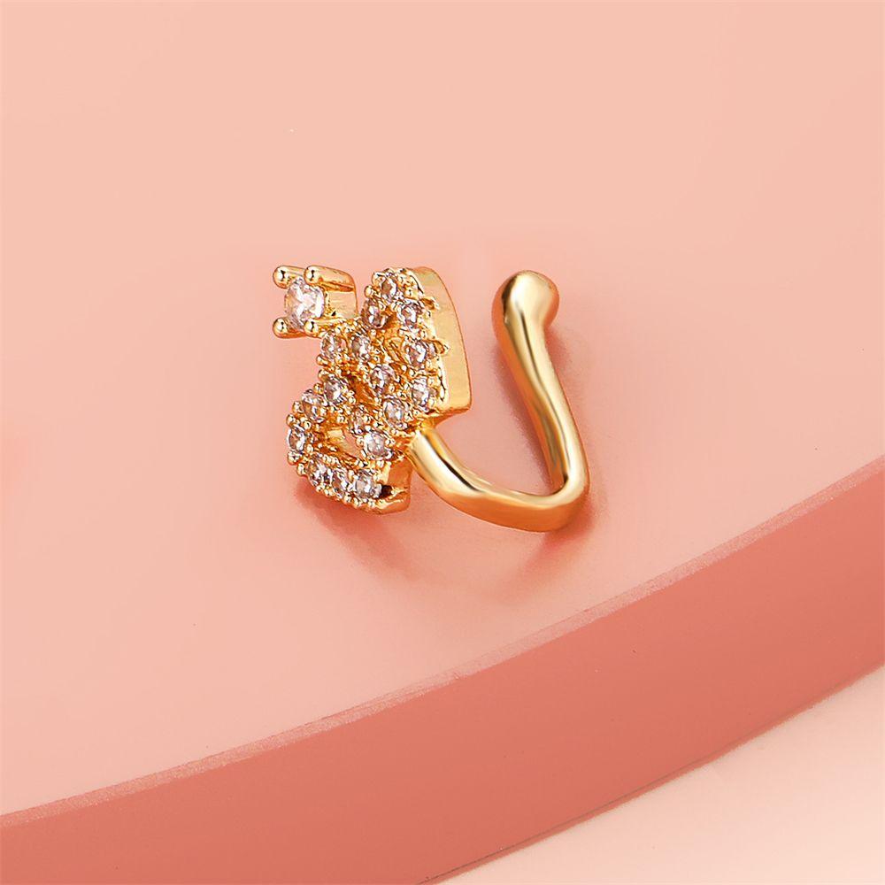 Crystal Nose Cuffs Fake Nose Cuff Non-Piercing Clip-On Nose Ring Nose Ring Cuffs African Nose Cuff