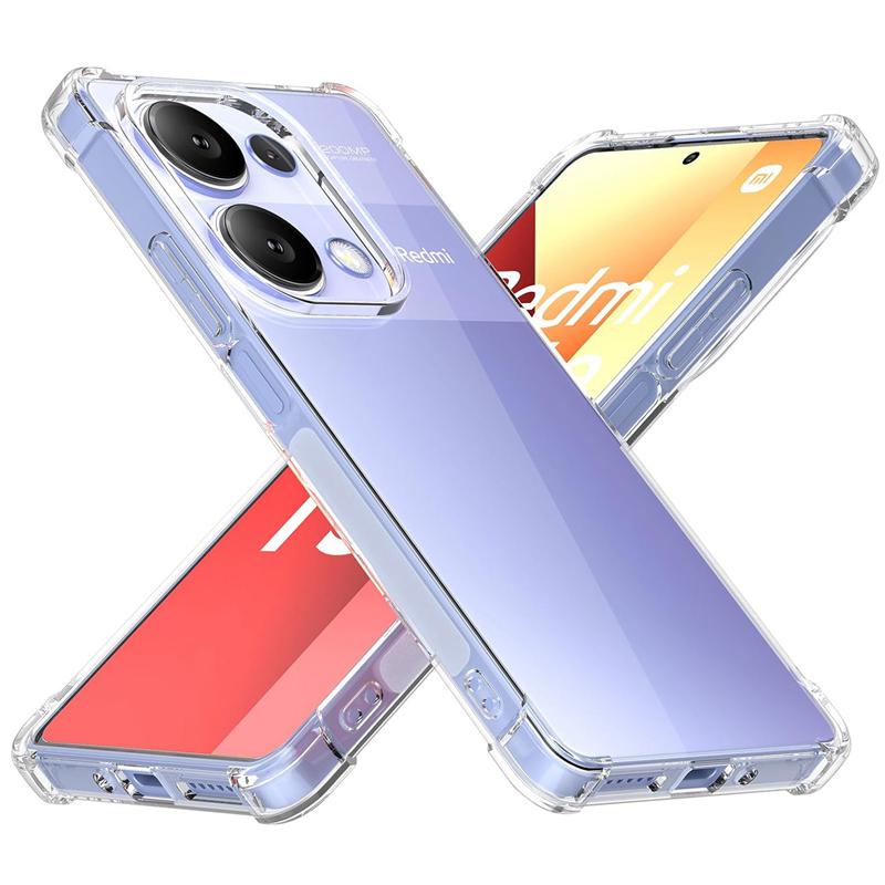 Мягкий прозрачный чехол для телефона с защитой от падения для Redmi 14C 13C 13 Redmi Note 14 13 Note 13 14 Pro 4G/5G A3 11S 12 12S 13 Pro+ 12C POCO X6M6 Pro