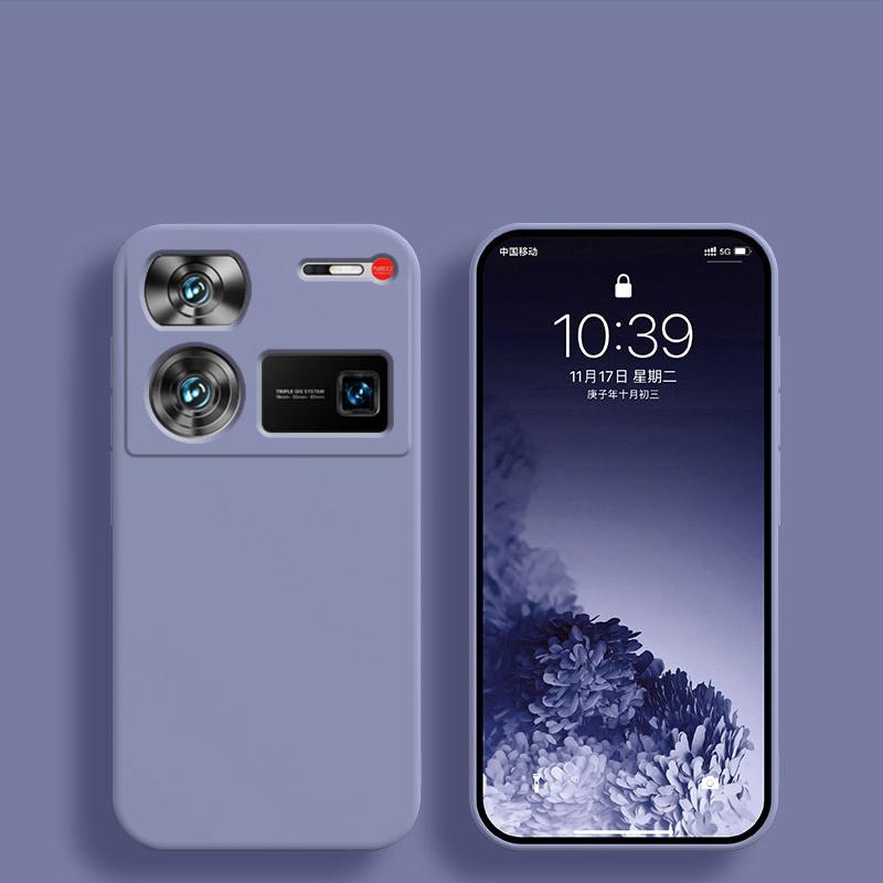 For Nubia Z60 Ultra Case Square Liquid Silicone Phone Cases For ZTE Nubia Z60 Z 60 Ultra Z60Ultra Shockproof Soft Back Cover