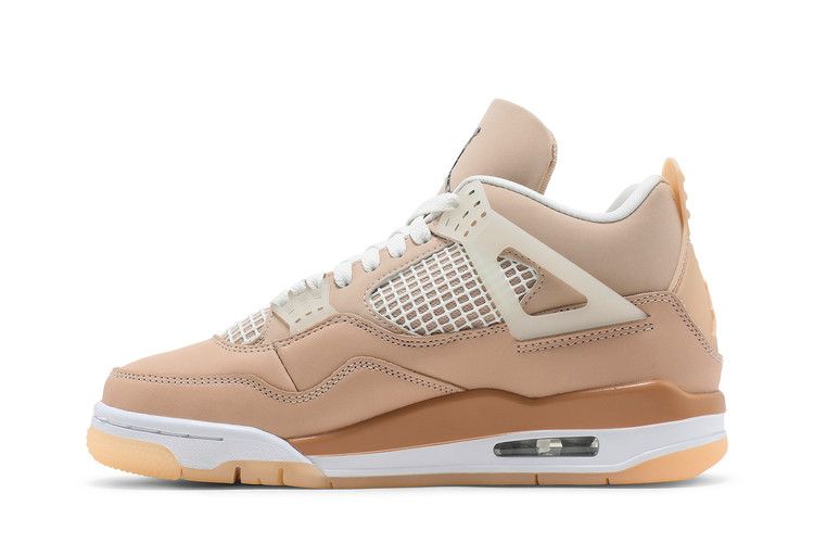 Women's Sneakers Jordan 4 Retro Shimmer (Women's) Shimmer/Bronze Eclipse-Orange Quartz-Metallic Silver