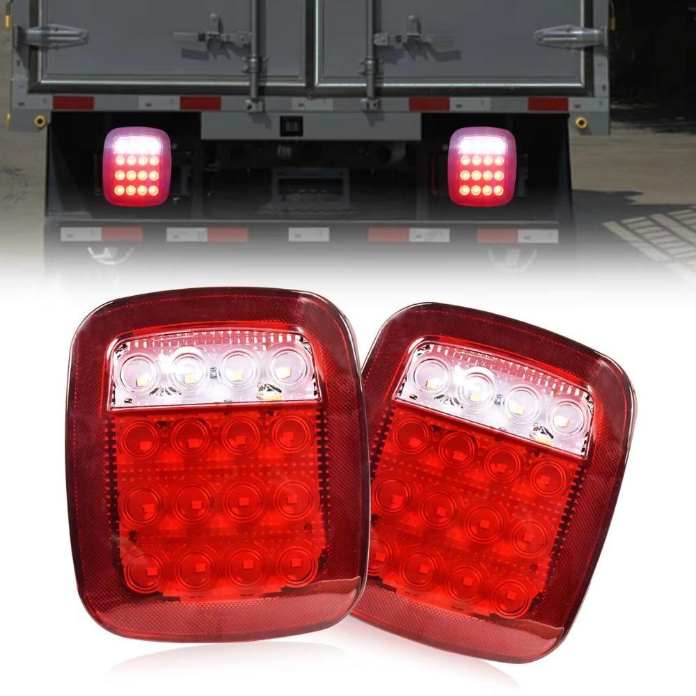 High Brightness Signal Tail Light Square LED Marker Side Light 21LED Truck Clearance Light Boat