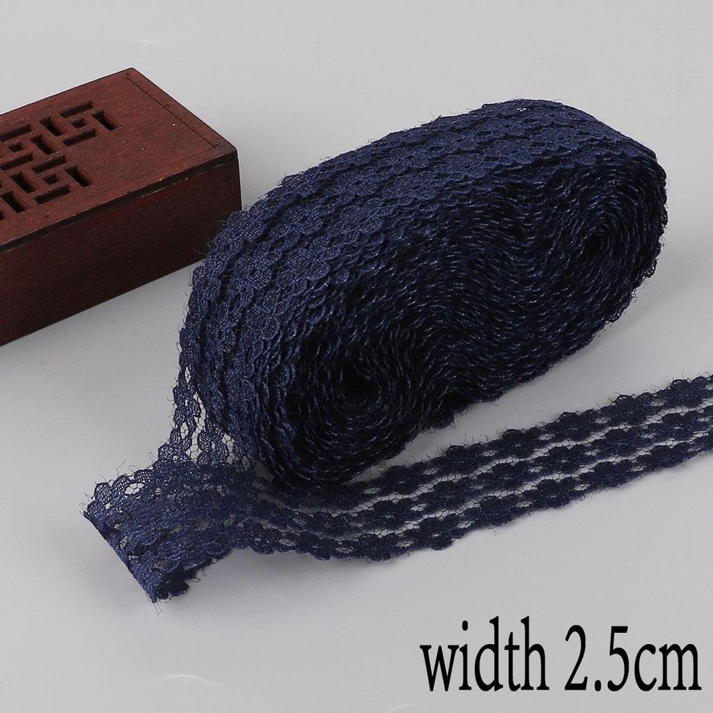10 ярдов/упаковка 2,5 см неэластичные кружева три ряда сливового кружева DIY серьги ручной работы повязка на голову аксессуары материал