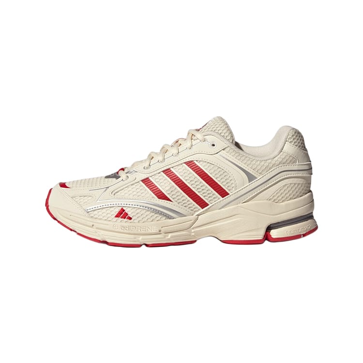 adidas Spiritain 2000 ПУ, Текстиль, Синтетическая кожа Низкие повседневные кроссовки для бега Унисекс Белый Красный Серебристый JH8027