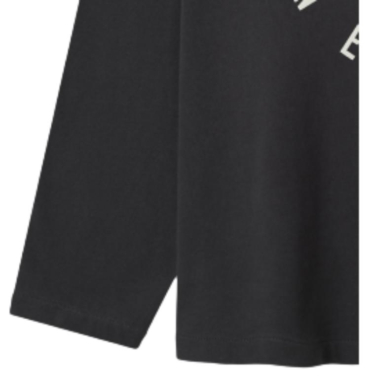 Fear of God Essentials NBA x Barkley Hendricks Футболка с длинным рукавом и V-образным вырезом Выцветший черный Унисекс Топы 125BH264701F