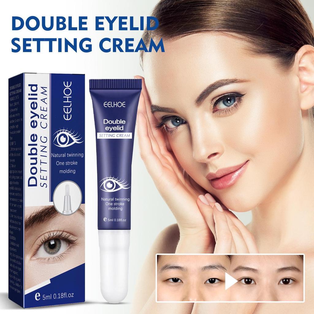 EELHOE Double Eyelid Cream - Seamless, Invisible, Natural, Long-Lasting, Waterproof, Lightweight, Quick-Dry, Big Eye Beauty.