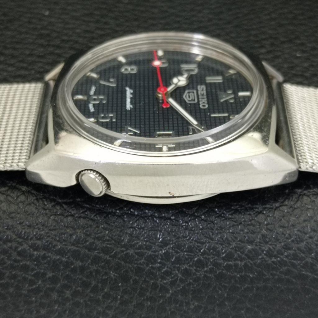 ЯПОНИЯ ВИНТАЖ SEIKO 5 АВТОМАТИЧЕСКИЕ 6118A МУЖСКИЕ ЧАСЫ С ЧЕРНЫМ ЦВЕТОМ ЦИФЕРБЛАТА a701671-5 R206c-a701671