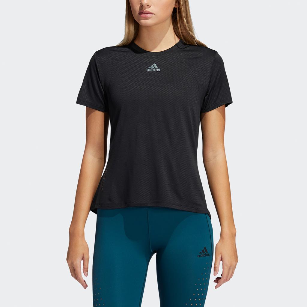 Adidas HeatRDY Focus Training дышащая футболка с коротким рукавом женская черная H20744