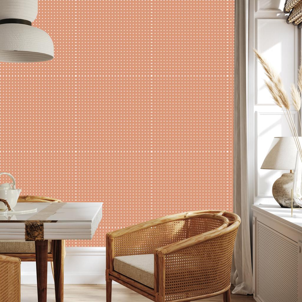 Peach Dots Wallpaper for Living Room and Bedroom 50x1000