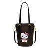 Bag New Han Fan Cute Kt Retro Cat Bucket Bag Simple Commuter Handbag Shoulder Messenger Bag