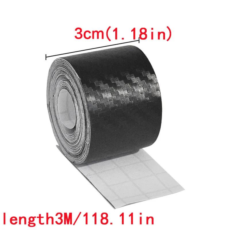 Nano Carbon Fiber Car Sticker DIY Paste Protector Strip Auto Door Sill Side Mirror Anti Scratch Tape Waterproof Protection Film