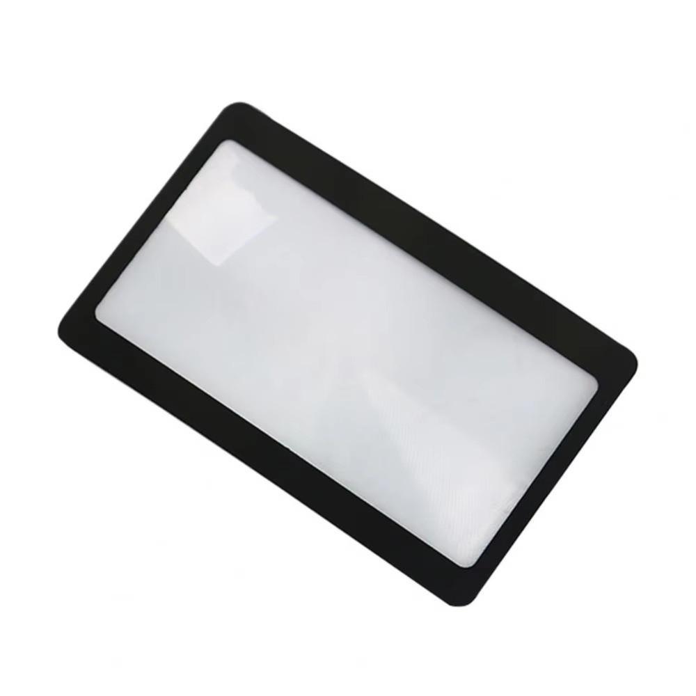 10pcs PVC Magnifying Glass Square Lens Reading Magnifier Pocket Magnifier  Small Print