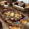 European Retro Decoration Home Rugs Living Room Flower Large Carpets Hall Sofa Chair Area Mats Room Decor Doorway Hallway Carpet