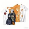 Naruto Cosplay Neutral 3D Printed Men's Fashionable Streetwear T-shirt Top Summer Casual Loose Breathable Short Sleeved Shirt