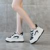 Маленькие белые туфли платформа черно-белые повседневные туфли женские 2025 весна новые универсальные панда спортивные бархатные маффины одинарные туфли