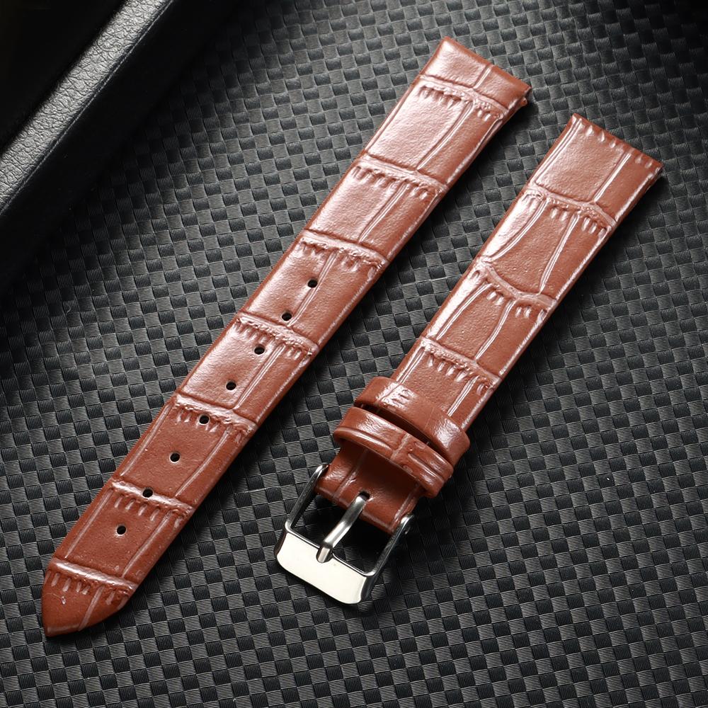 8мм 10мм 12мм 14мм 16мм Универсальный кожаный ремешок для часов для мужчин и женщин, сменный ремешок для часов, мягкие тонкие браслеты, ультратонкие ремни