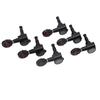3 Left 3 Right String Tuning Keys Fully Enclosed Knob Zinc Alloy Machine Head Tuners for Acoustic El