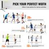 Badminton Net, Height Adjustable Volleyball Net, 10ft Wide Foldable Pickleball Net, Portable Easy Setup Tennis Net Set with Poles, Stand and Carry