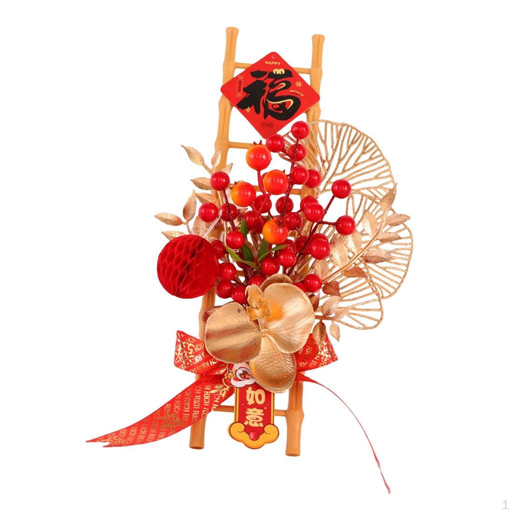 Chinese Year Decoration Blessing Gift Decorative Ladder Table Centerpiece for Party