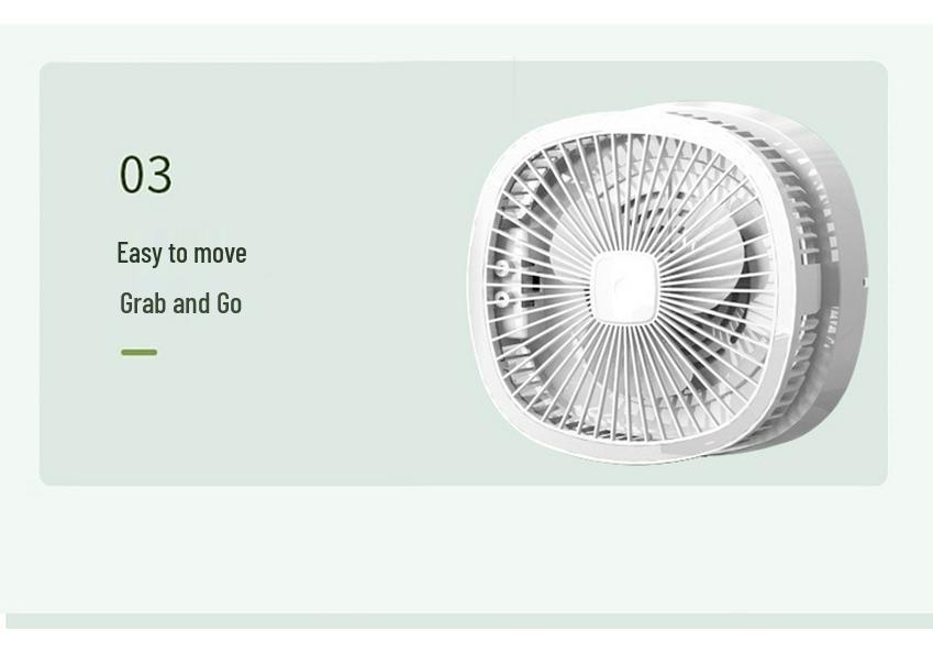 Rechargeable Outdoor Solar Camping Fan with Strong Wind & Long-lasting Battery, Head Shaking Feature, Cooling Air Conditioner Effect.