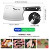 PLYS Professional Chef's Knife All Steel Chopping Knife Chopping Axe Thickened Blade for Bone Chopping Easily Cut Beef Bones