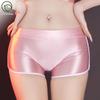 Silky Glossy Hip-Lifting Yoga Shorts: Campus Style Body Shaping Lingerie