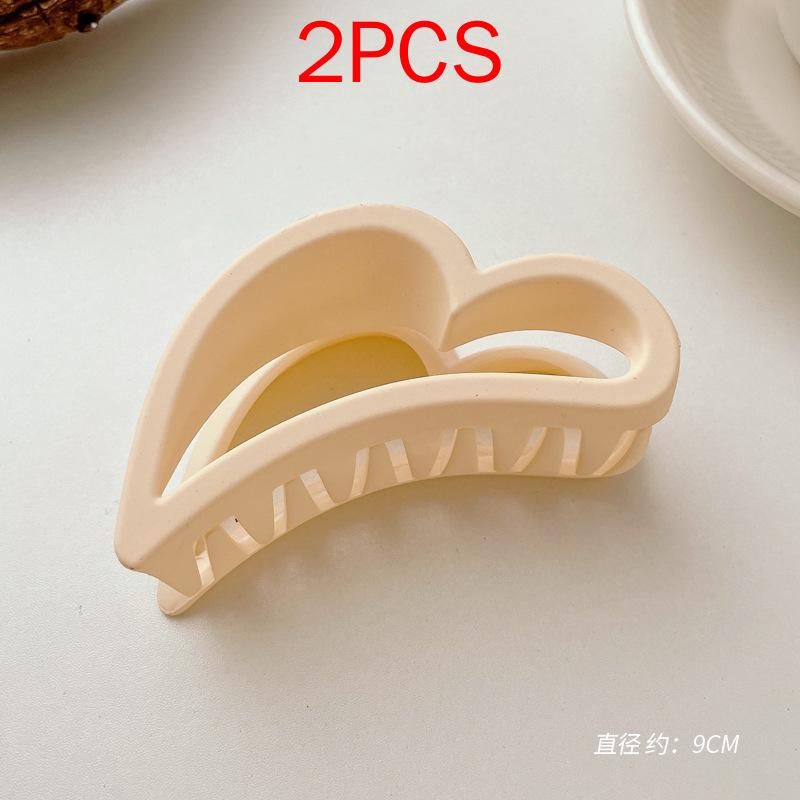 2 шт., комплект головных уборов премиум-класса, новые женские модные зажимы для волос, кофейные, черные, акриловые, большие заколки для волос, зажим для женщин, заколка, аксессуары для волос