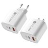 Зарядное устройство USB 20 Вт с быстрой зарядкой 3.0, адаптер для быстрой зарядки телефона Type-C для iPad Huawei Xiaomi Samsung