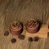 yangyizhi Wood Pinecone Passive Diffuser, Essential Oil Diffuser for Small Spaces, Aromatherapy Home Office Bedroom Car