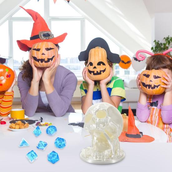 Башня из кубиков-черепов Башня из кубиков DND с вращающейся башней Настольная ролевая игра D&D Dice Jail Аксессуары для ролевых игр Башня из кубиков для домашнего офиса Украшение книжной полки