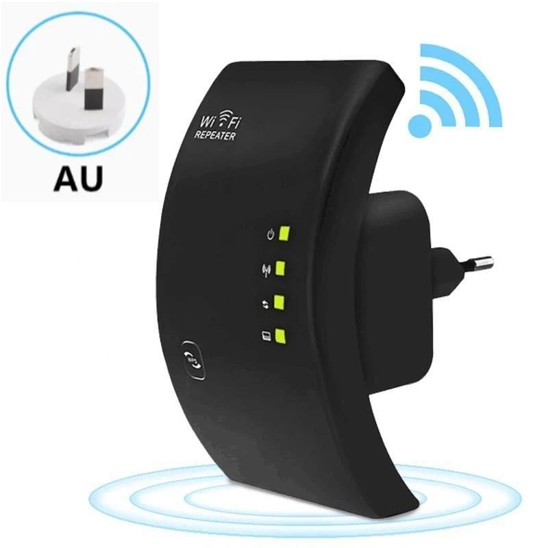 WiFi-повторитель 300 Мбит/с 2,4 ГГц Поддерживает 10+ устройств Усилитель сигнала Простое подключение Расширитель для дома и офиса