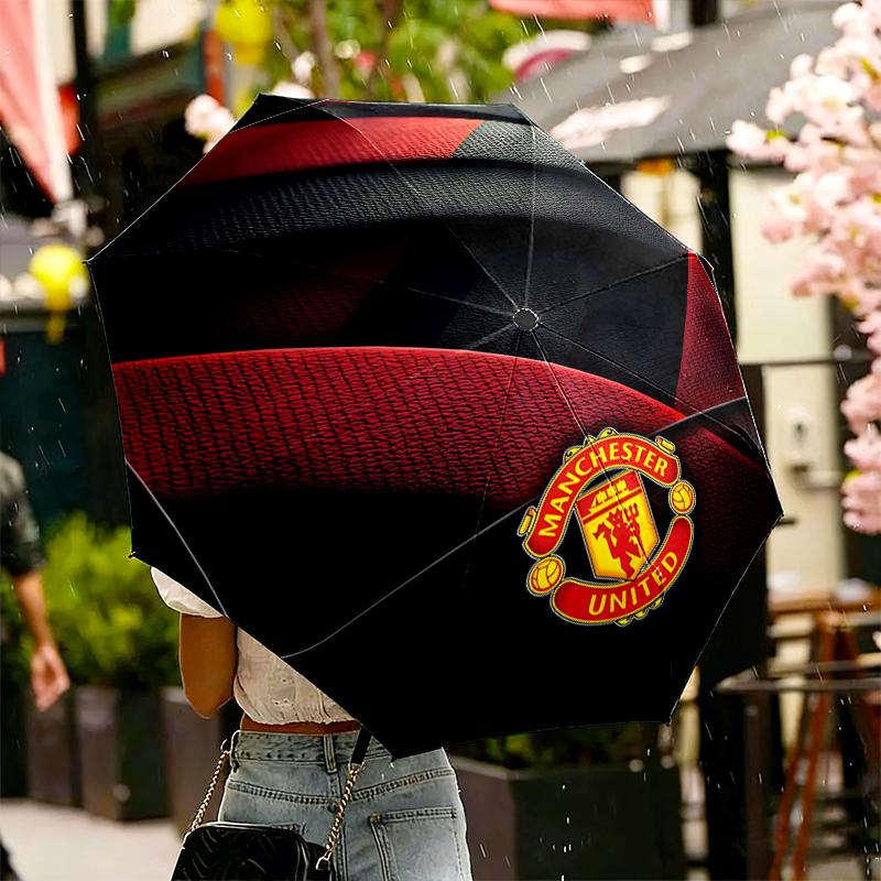Football United F.C Print Umbrella Automatic Opening/ Closing - Portable Foldable Design - Daily use for Travel/Outdoor - Gift for Birthday